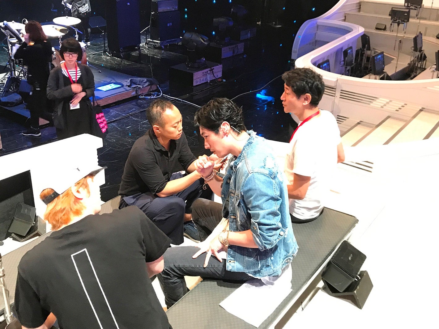 リハーサル中のDEAN FUJIOKA （画像提供：テレビ朝日）