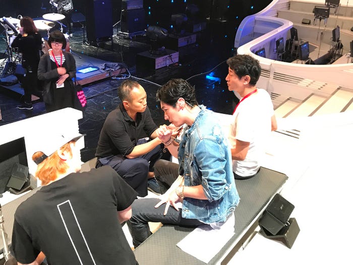 リハーサル中のDEAN FUJIOKA (画像提供:テレビ朝日)