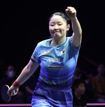 張本美和が4強進出「勝ち切ることができて良かった」 準決勝は中国・王芸迪と対戦