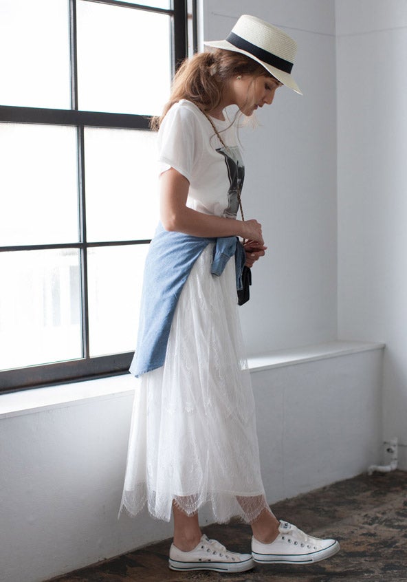 レースマキシスカート「STYLEST」3,200円（税込）／画像提供：STYLEST