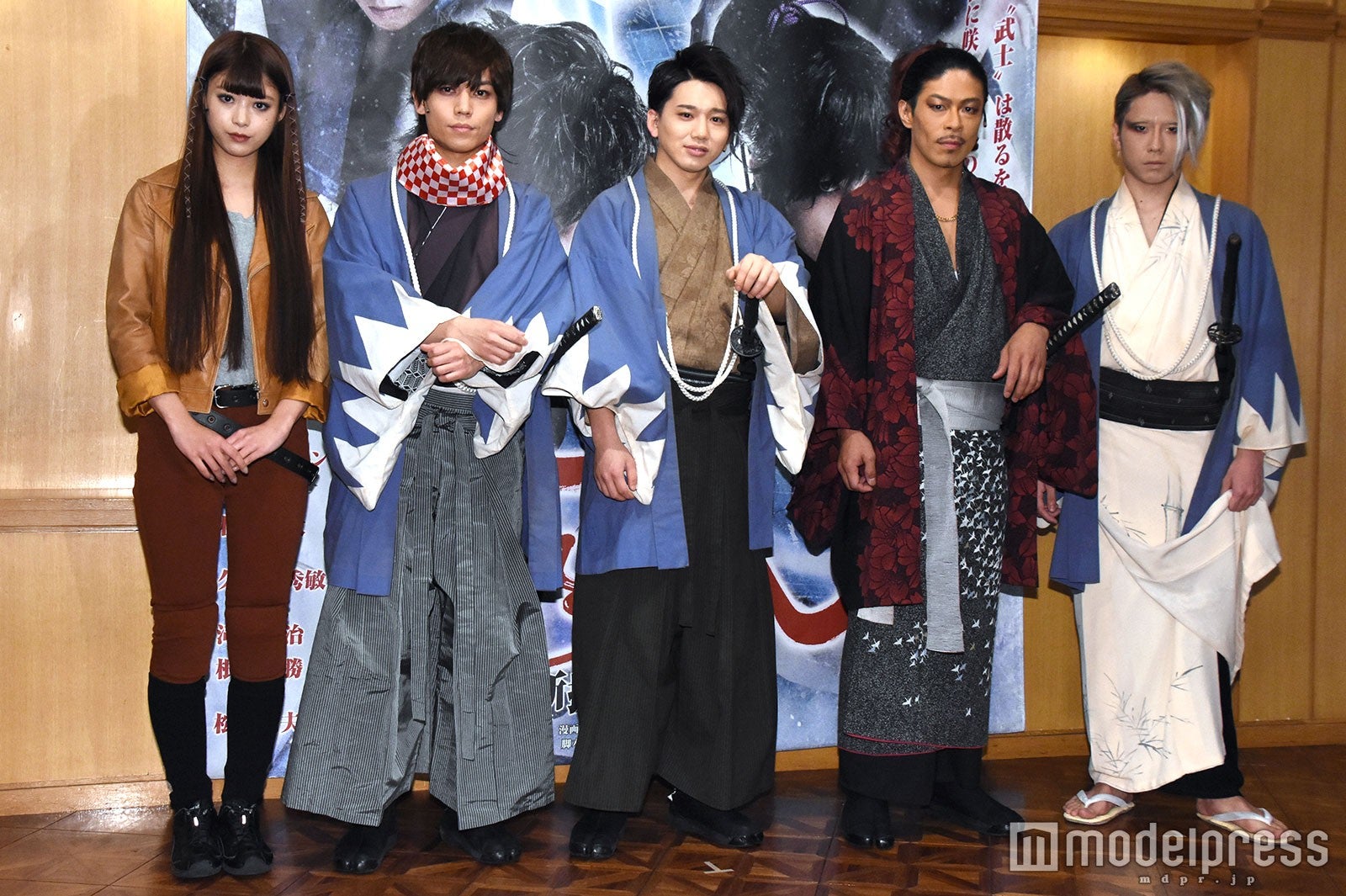 （左から）馬場ふみか、岩岡徹、花村想太、松本利夫、早乙女友貴 （C）モデルプレス