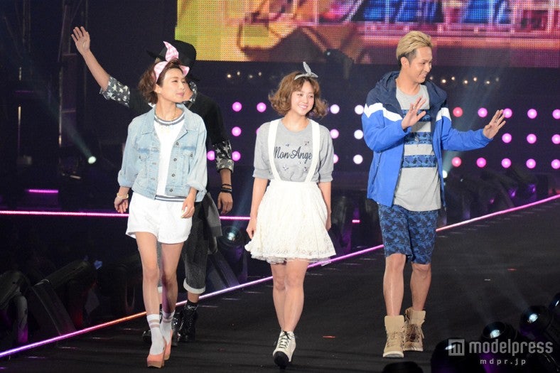 （左から）AAAの宇野実彩子、伊藤千晃、浦田直也