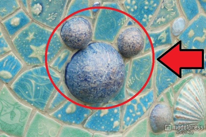 柱にある隠れミッキー/TDS