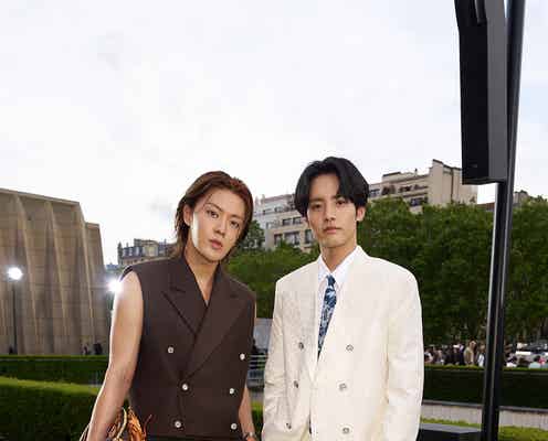 赤楚衛二&NCT 127・YUTA、2ショット公開 コン・ユ&三吉彩花&SEVENTEEN・THE8らパリ開催「ルイ・ヴィトン」2025春夏メンズファッションショー豪華ゲスト来場