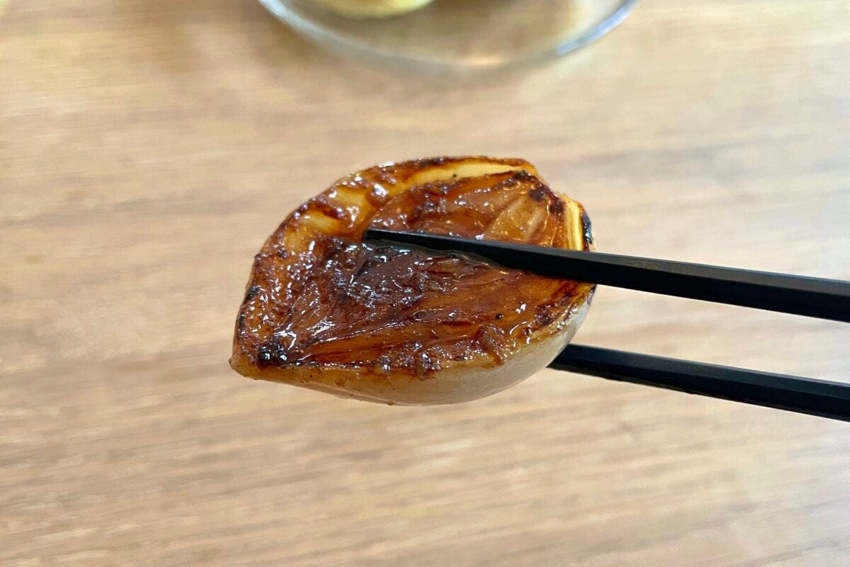 ギャル曽根「新玉ねぎのステーキ」