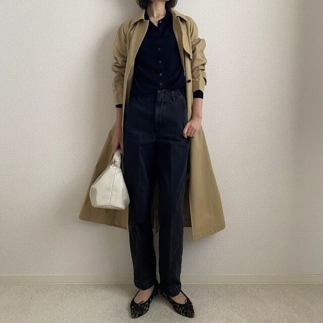 アラフォー きれいめカジュアルコーデ 2023秋 アラフォー 40代 コーデ きれいめカジュアル きれカジ キレカジ コーディネート レディース 着こなし おすすめ オススメ 体型カバー おしゃれ お洒落 オシャレ トレンド トレンチコート トレンチ コート アウター デニム フレンチコーデ カーディガン
