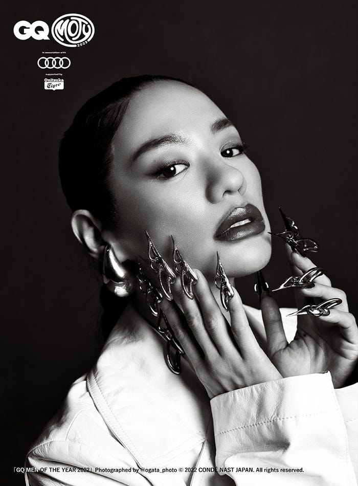 Awich「GQ MEN OF THE YEAR 2022」Photographed by ogata_photo(C)2022 CONDÉ NAST JAPAN. All rights reserved.