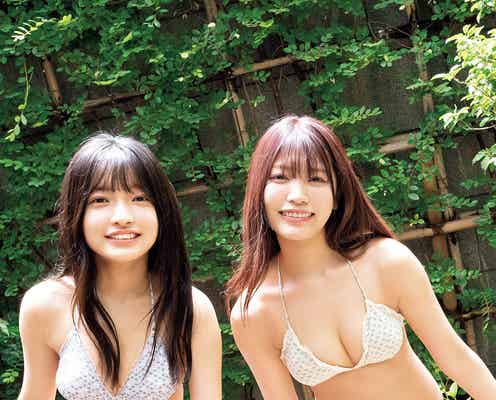 まねきケチャ松下玲緒菜&虹コン蛭田愛梨、水着姿で仲良し姉妹に