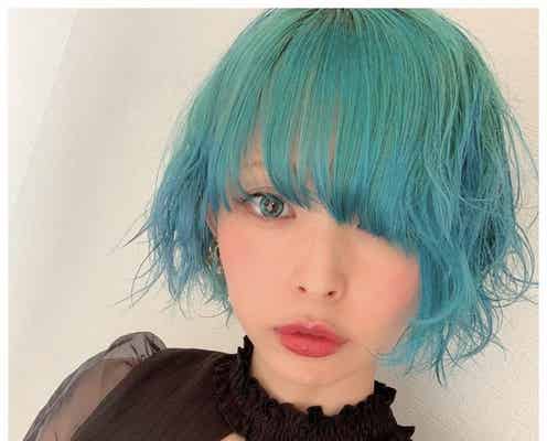 最上もが、セルフカラーで青髪に大胆イメチェン「二次元」「美しすぎる」と絶賛の声