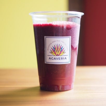 有機ブルーベリーバジルスムージー（朝）／画像提供：合同会社AGAVERIA