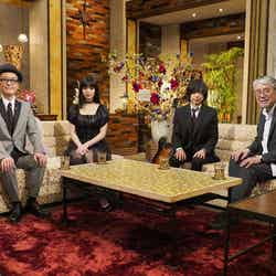 （左から）リリー・フランキー、池田エライザ、宮本浩次、松本隆氏（C）NHK