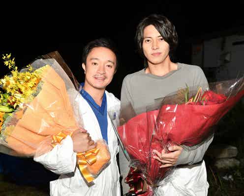 山下智久「インハンド」撮了でガッツポーズ 濱田岳・菜々緒らに感謝