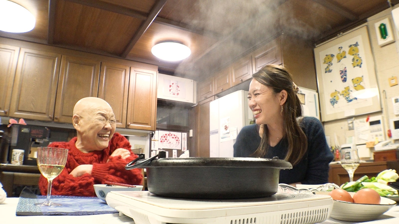 瀬戸内寂聴と瀬尾まなほ（写真提供：関西テレビ）