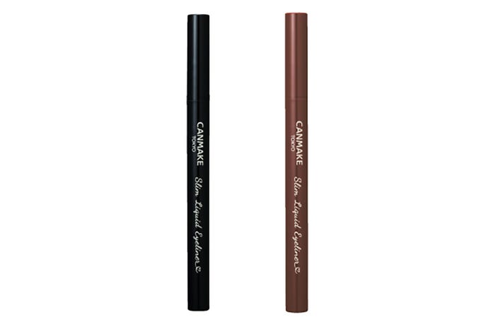 (左から)2020年12月14日に登場する「スリムリキッドアイライナー 01 ブラック」「スリムリキッドアイライナー 02 ブラウン」(画像提供:株式会社井田ラボラトリーズ)