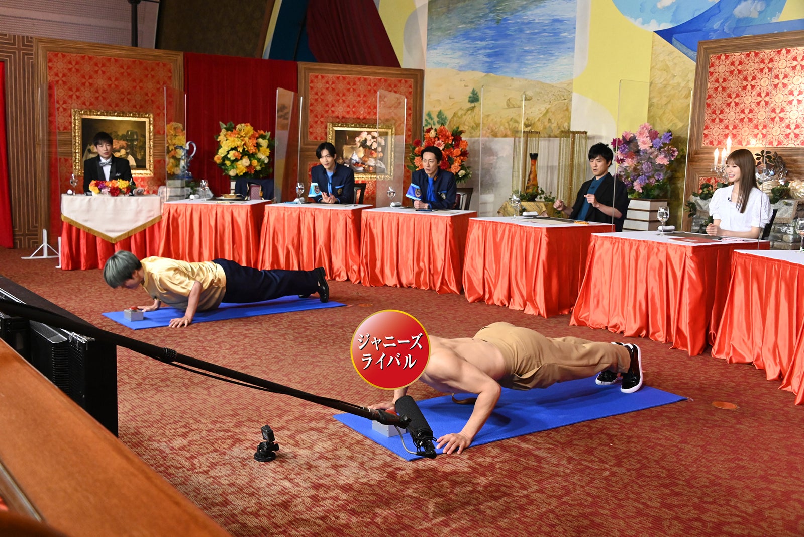 NEWS増田貴久、因縁のライバル・ジャニーズTと筋肉対決 予想外の名勝負に