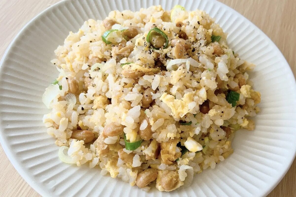 レンチン納豆チャーハン