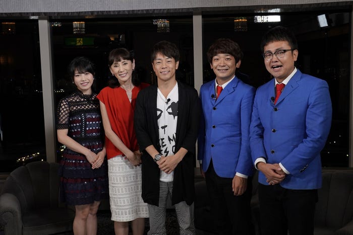 (左から)横山由依、秋野暢子、陣内智則、銀シャリ・鰻和弘、橋本直(写真提供:関西テレビ)