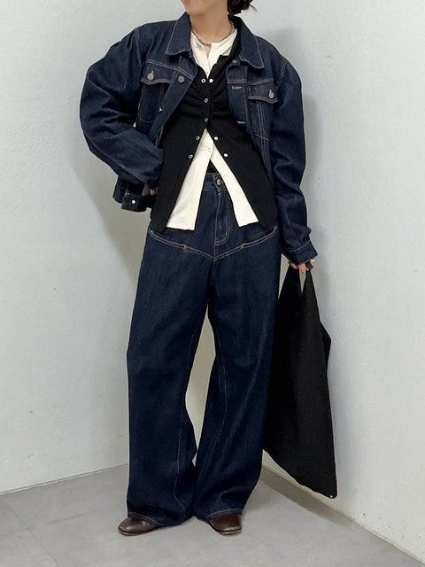 デニムジャケット コーデ デニムジャケットコーデ5