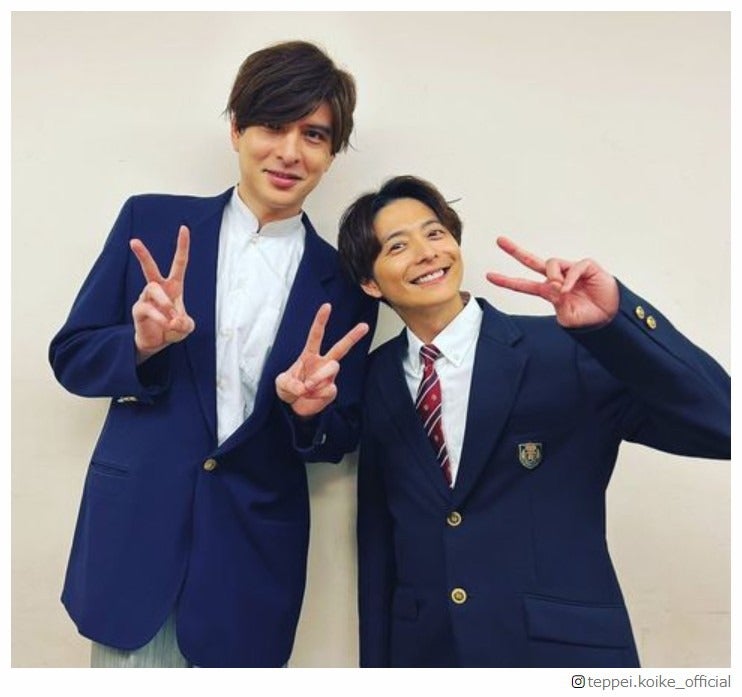 小池徹平、城田優と制服2ショット 堀越卒業から“20年”「ノストラダムス再結成」に反響