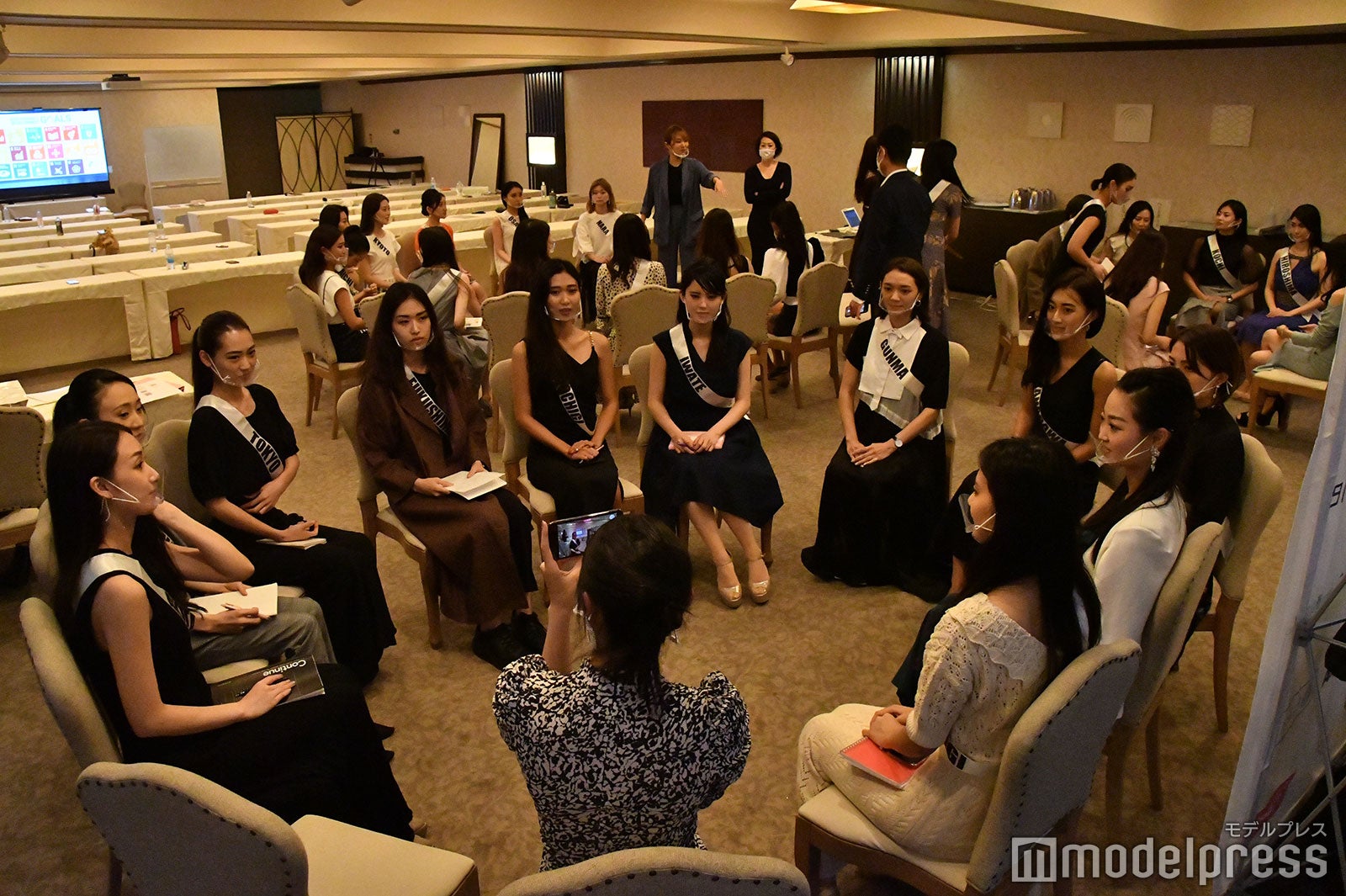 「2020ミス・ジャパン」のトレーニング合宿「ビューティキャンプ」（C）モデルプレス