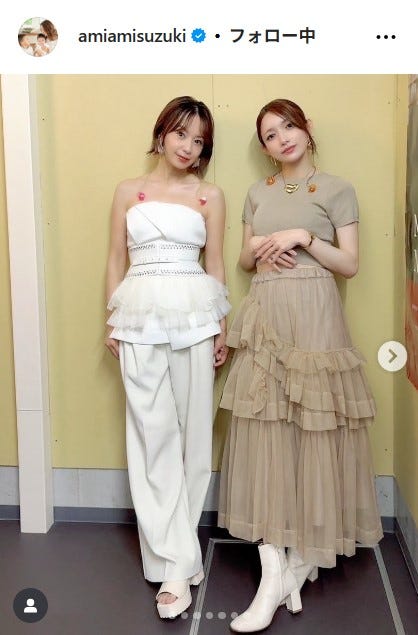 鈴木亜美、後藤真希/鈴木亜美Instagramより