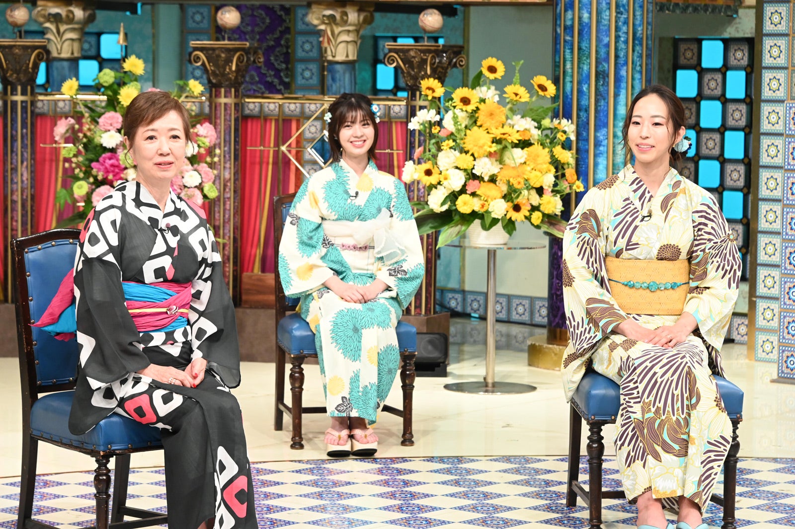 （左から）浅田美代子、星乃夢奈、野口啓代（C）日本テレビ