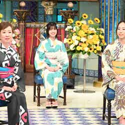 （左から）浅田美代子、星乃夢奈、野口啓代（C）日本テレビ