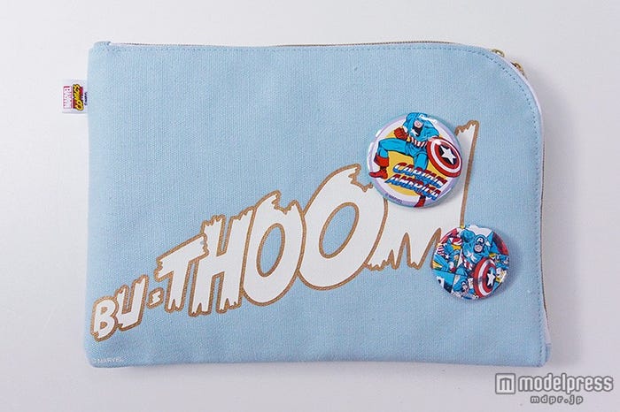 マーベル・キャプテンアメリカ/クラッチバッグM(税抜き¥2800)(C)Marvel2015