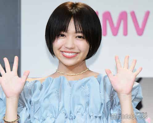 大原優乃、美ウエストのぞくオフショル衣装姿 ボディメイク術明かす「親近感を持ってもらえるようなボディを目指して」 【まいにちゆーの。】