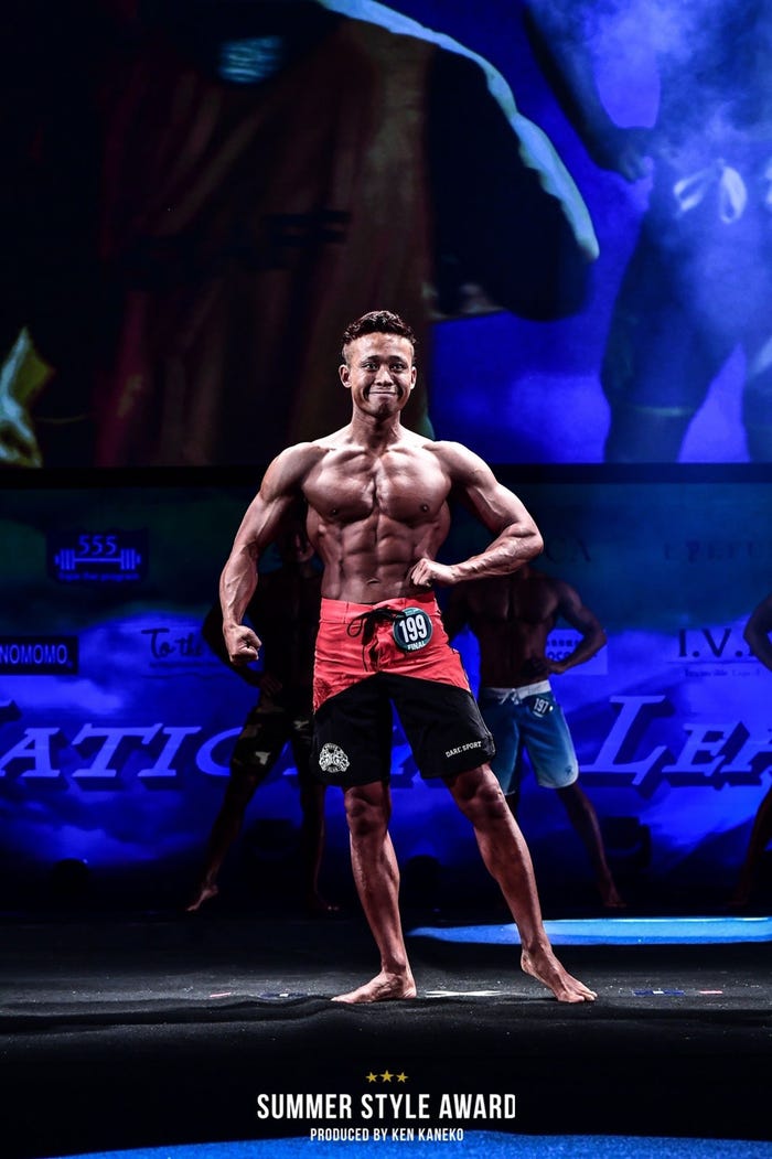 フィジーク優勝・山岸和生さん (提供写真)