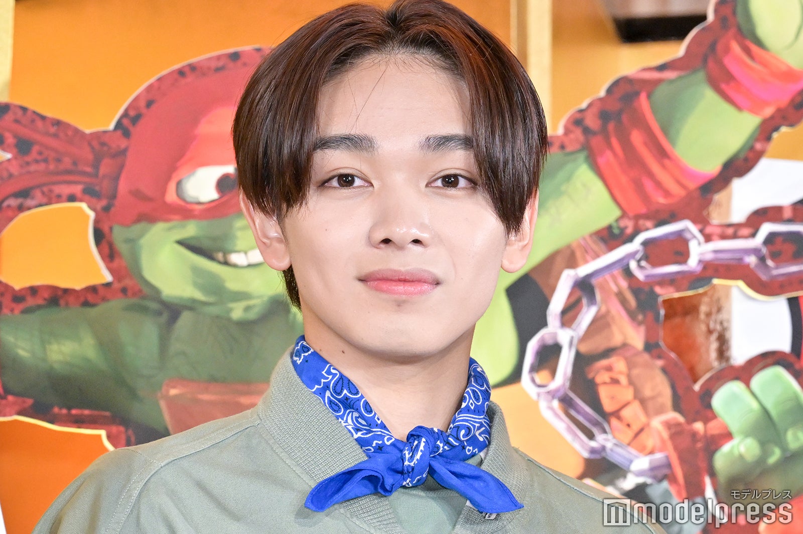 映画「ミュータント・タートルズ：ミュータント・パニック！」の吹替版完成報告イベントに出席した宮世琉弥（C）モデルプレス