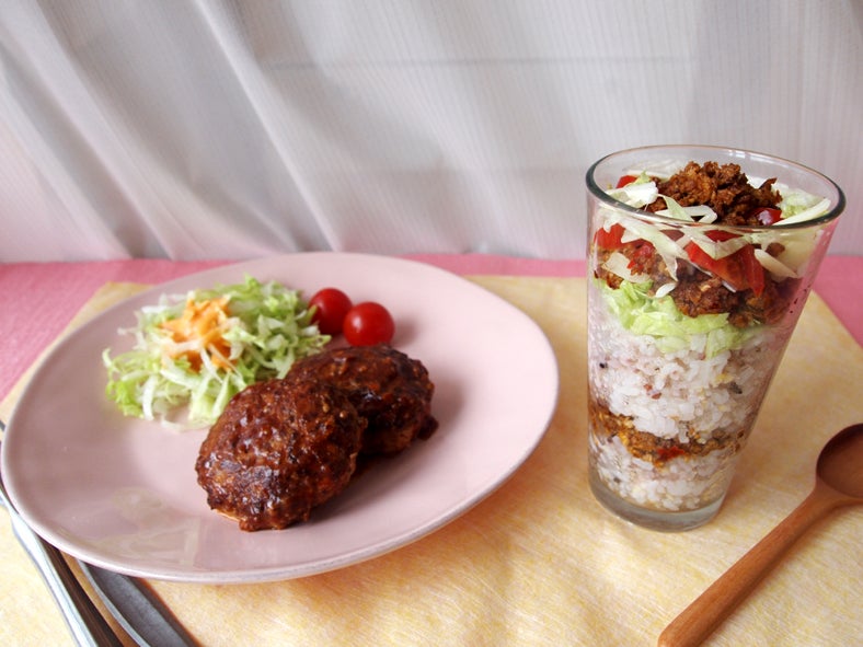 「豆腐ハンバーグ → 簡単タコライス」