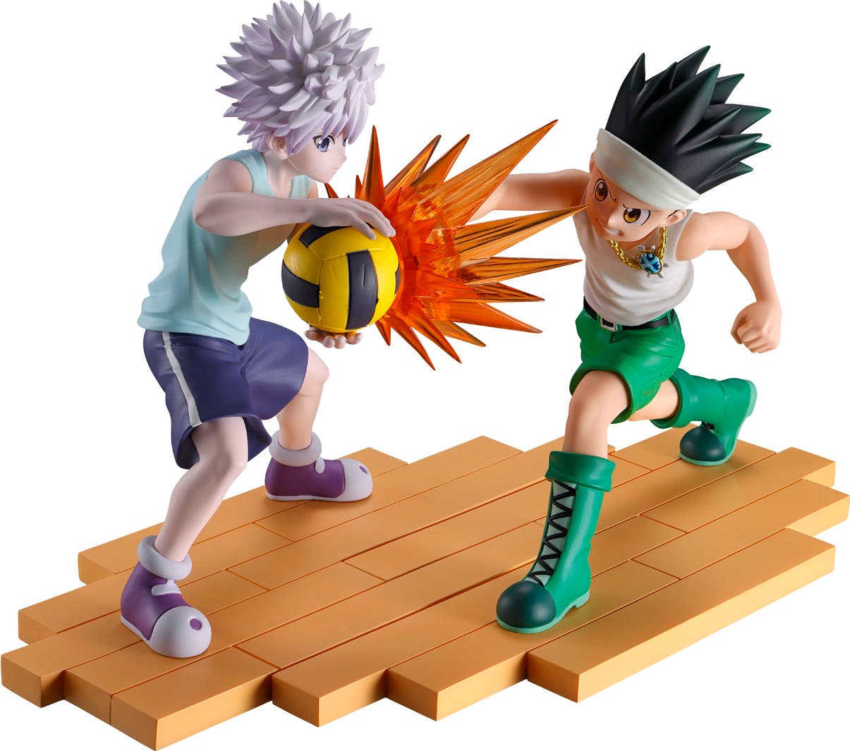 (左から)HUNTER×HUNTER フィギュア-キルア-G.I.編、HUNTER×HUNTER フィギュア-ゴン-G.I.編