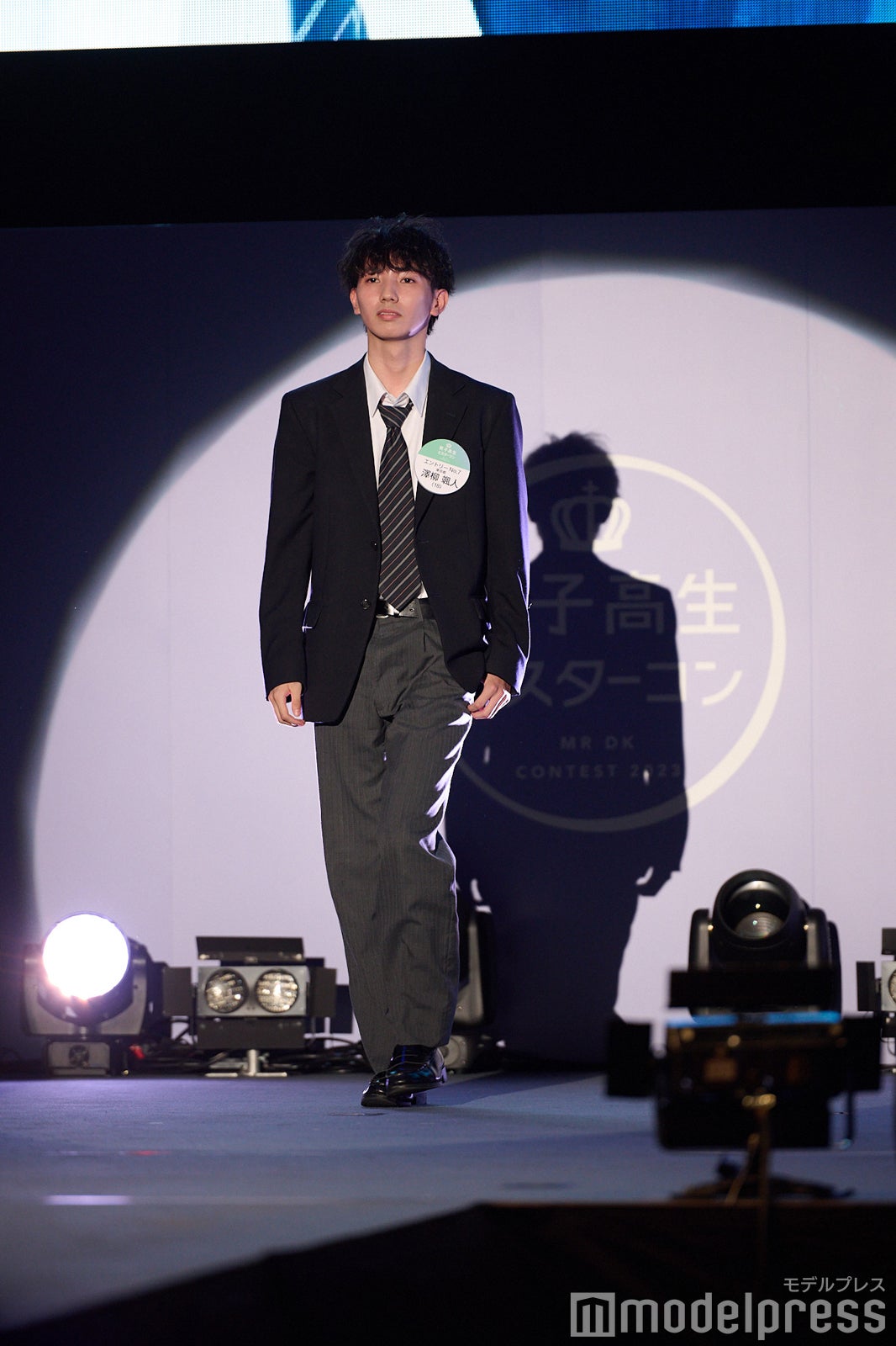 澤柳颯人くん「男子高生ミスターコン2023」ファイナル審査の様子（C）モデルプレス