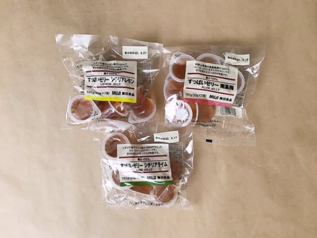 無印良品ひとくちゼリーすっぱい