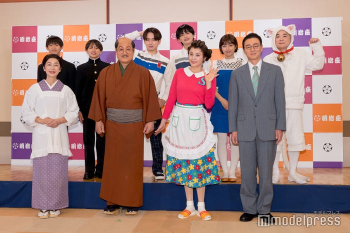 (上段左から)松﨑光、藤代翔真、佐藤友祐、草川直弥、平尾帆夏、酒井敏也(下段左から)高橋惠子、松平健、藤原紀香、葛山信吾(C)モデルプレス