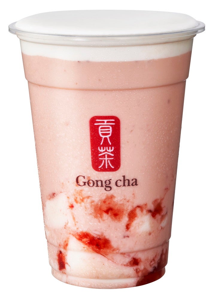 いちご杏仁 阿里山 ミルクティー580円／画像提供：ゴンチャ ジャパン