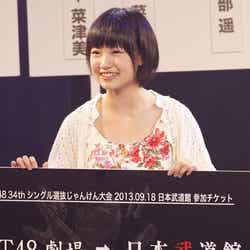 HKT48研究生予備戦から5連勝で本戦へのチケットを手にした研究生の朝長美桜/「第4回じゃんけん大会」HKT48による予備戦の様子(C)AKS