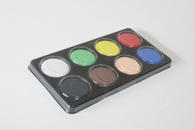絵の具（8色セット）　デザイン