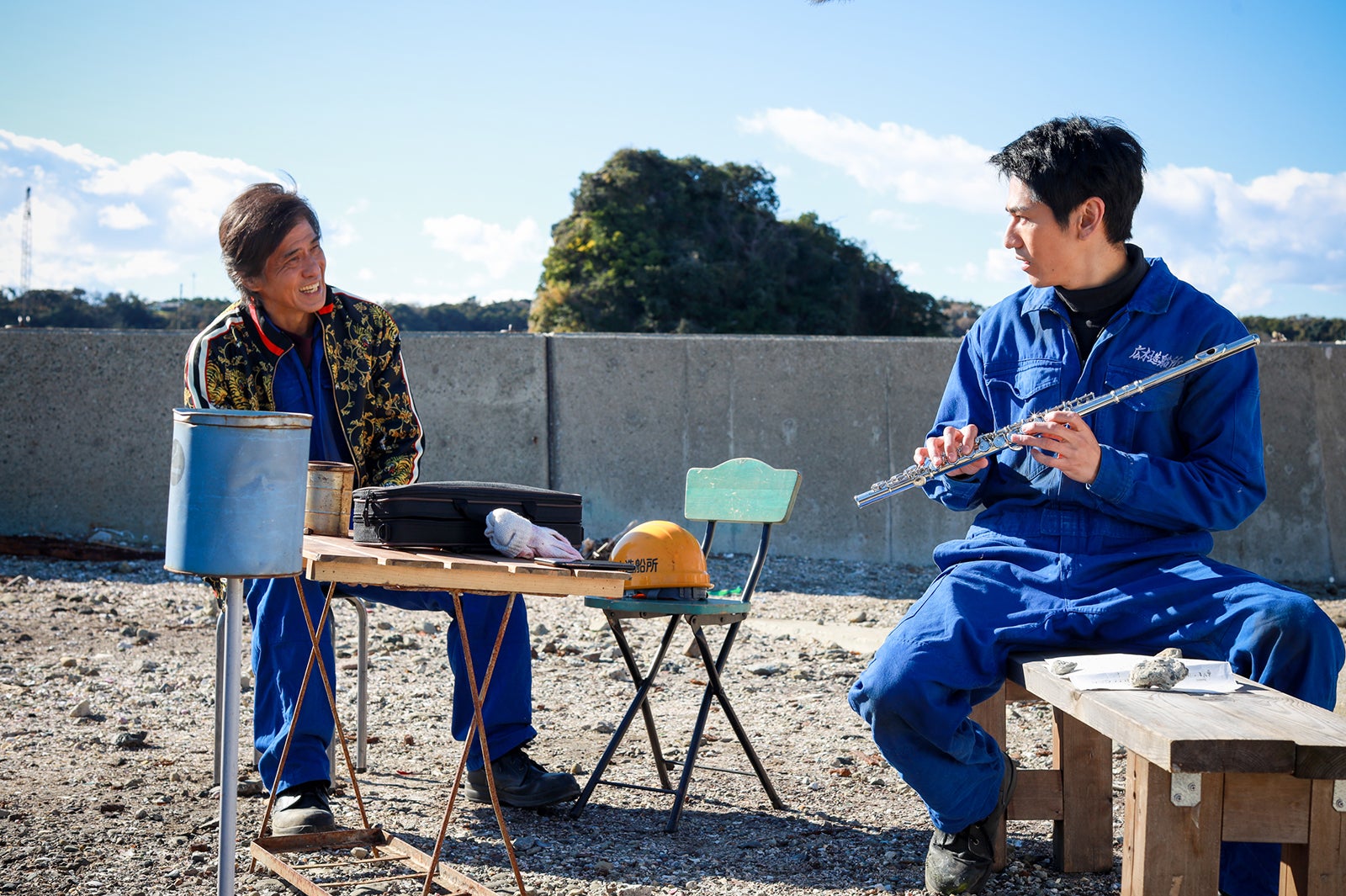 佐藤浩市、永山絢斗「優しい音楽～ティアーズ・イン・ヘヴン 天国のきみへ」（C）テレビ東京