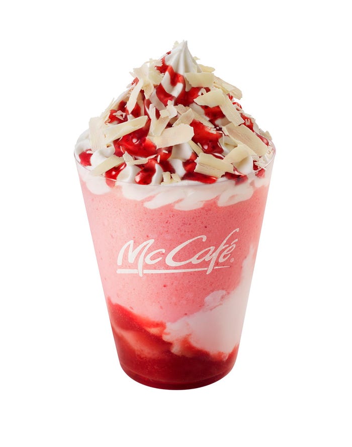 ホワイトチョコストロベリーフラッペ/画像提供:日本マクドナルド