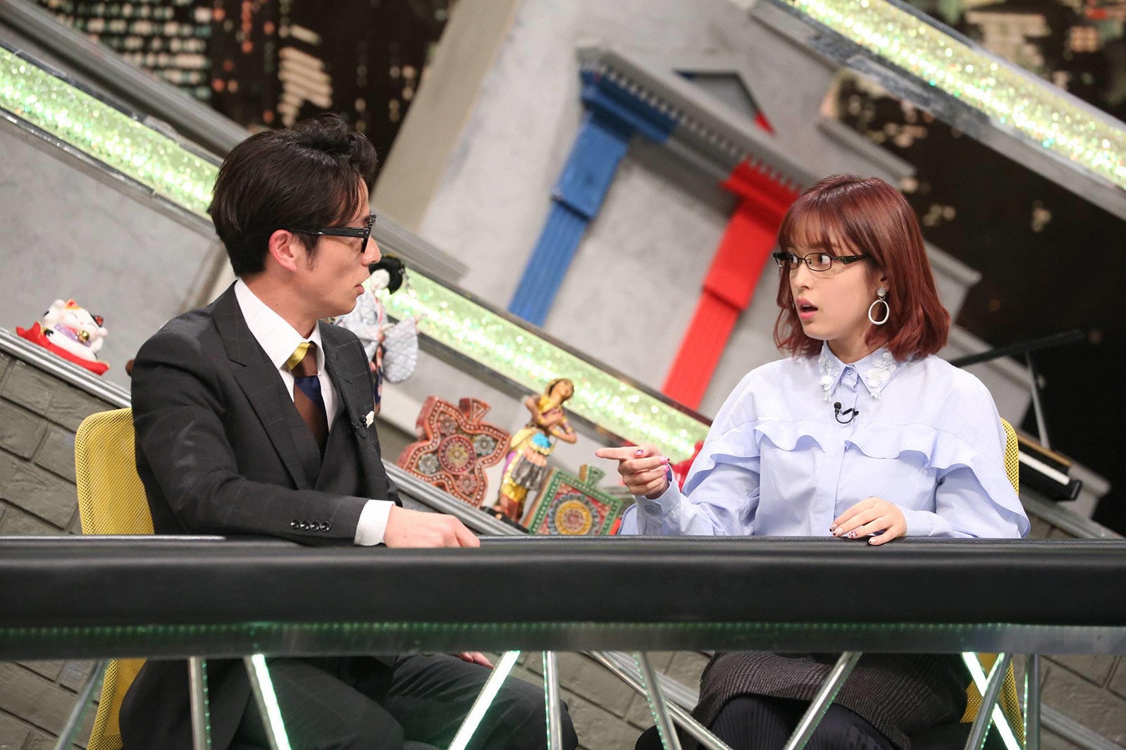 （左から）藤森慎吾、矢作穂香（C）フジテレビ