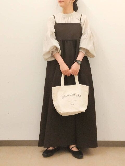 グローバルワーク　ワンピース　キャミワンピ　体型カバー