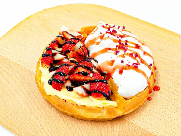 「モバイルフーズ」として販売されているワッフル (提供写真)