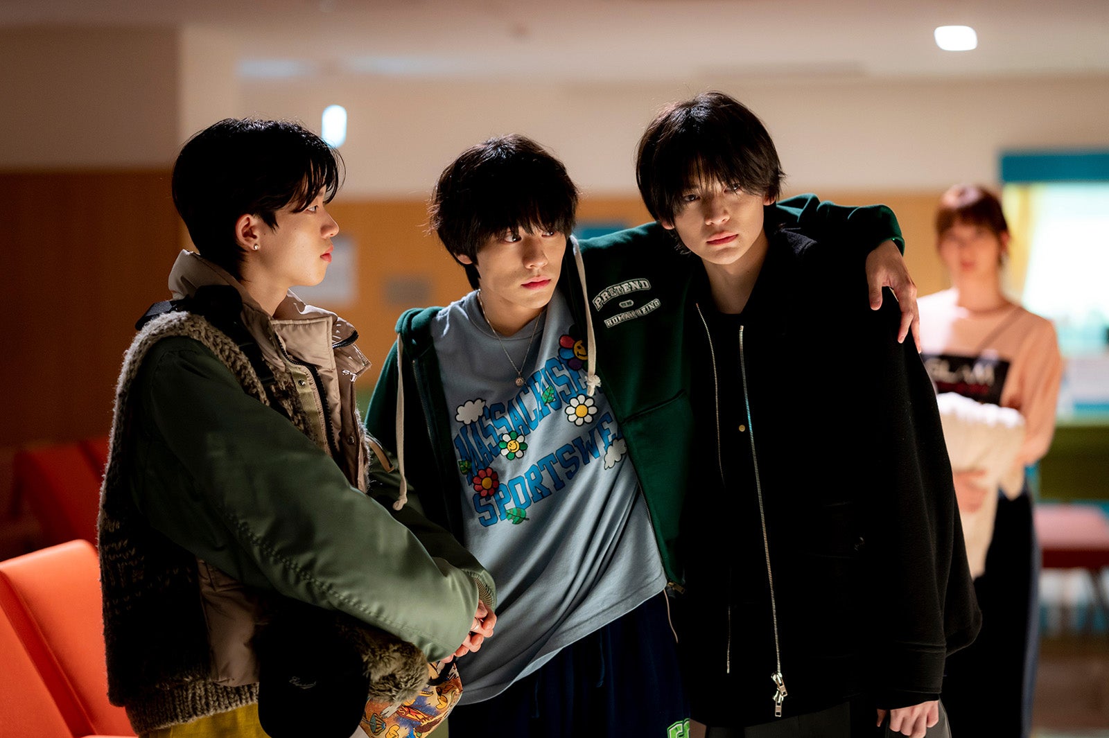 森愁斗、山下幸輝、高橋文哉「君の花になる」第5話より（C）TBS