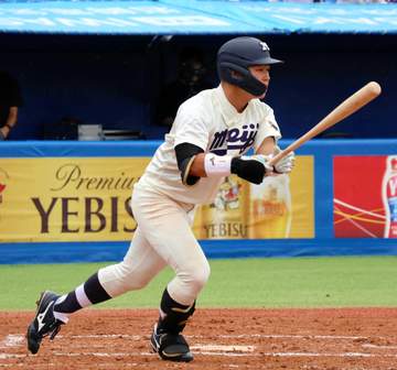 明大 17年連続ドラ1指名へ榊原「使命」開幕戦で先制V打2安打2打点 NPB7球団スカウト高評価