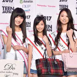 （左から）新川優愛、時吉真子さん、糸瀬七葉さん、小森澪菜さん、押切もえ（C）モデルプレス