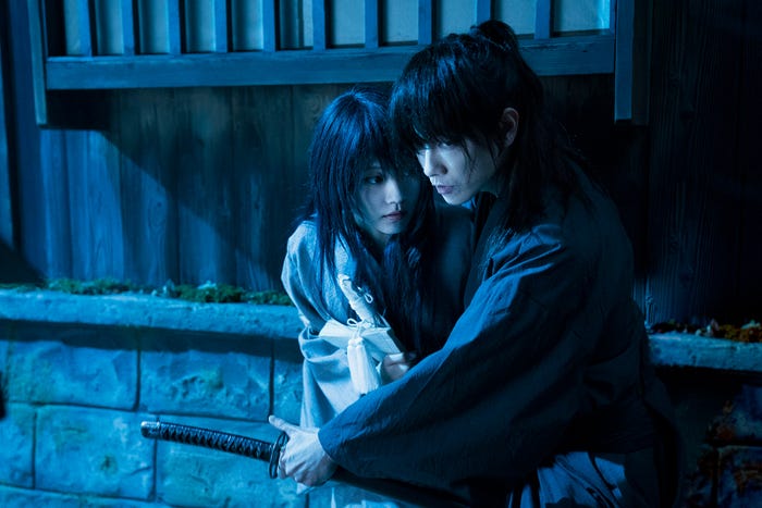有村架純、佐藤健(C)和月伸宏/ 集英社(C)2020 映画「るろうに剣心 最終章 The Beginning」製作委員会
