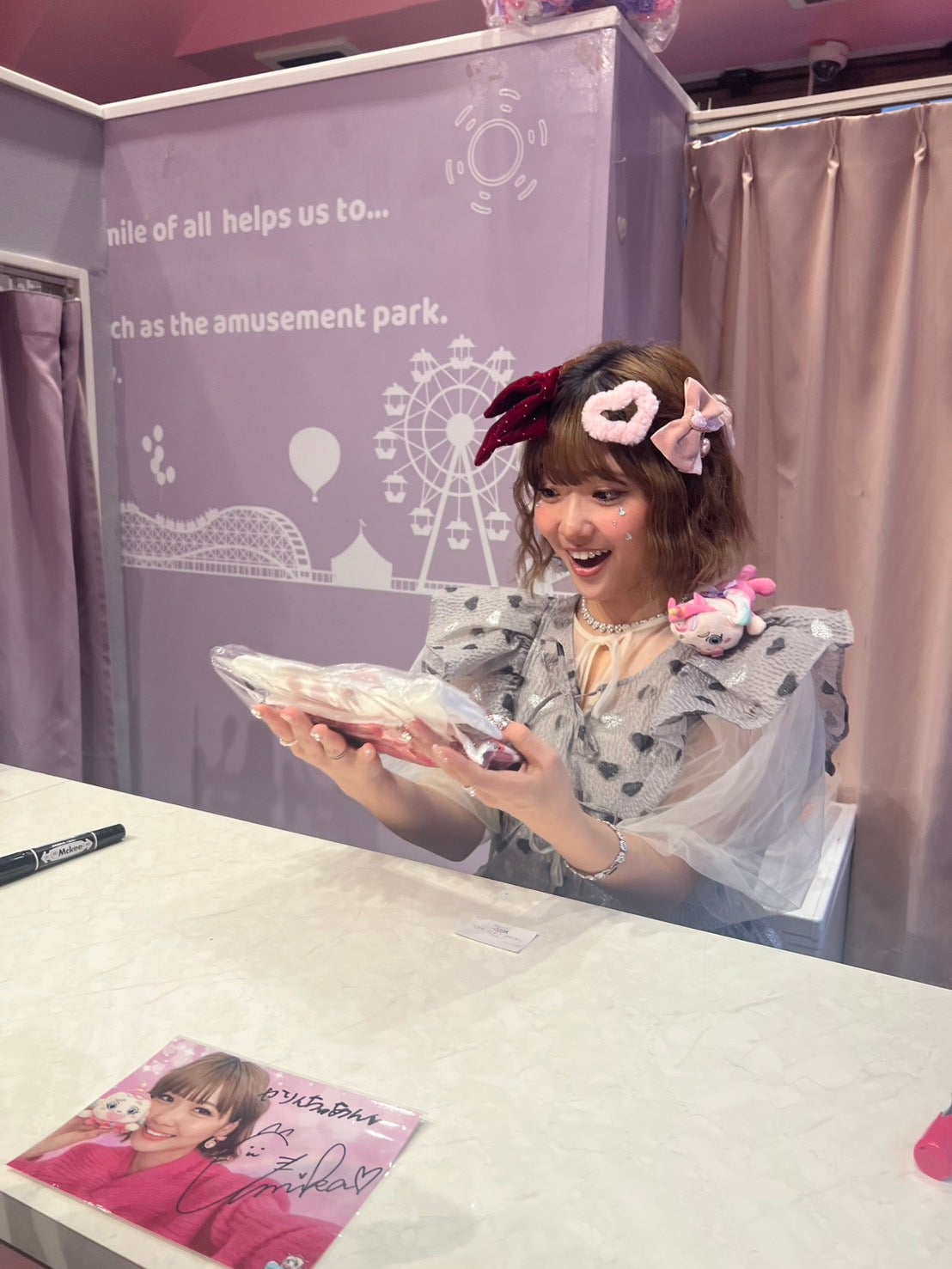 あみか／「ベビタピ」原宿店出勤時の様子（提供写真）