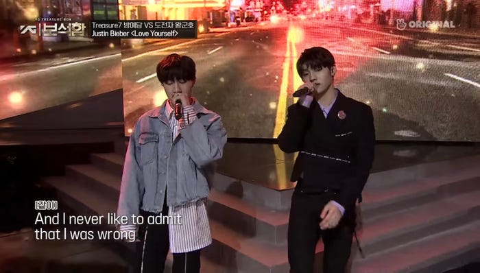 バン・イェダムvsワン・グンホ /「YG宝石箱」公式YouTubeより